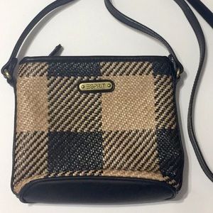 Vintage Bag - Tan & Black Espirit Woven Crossbody